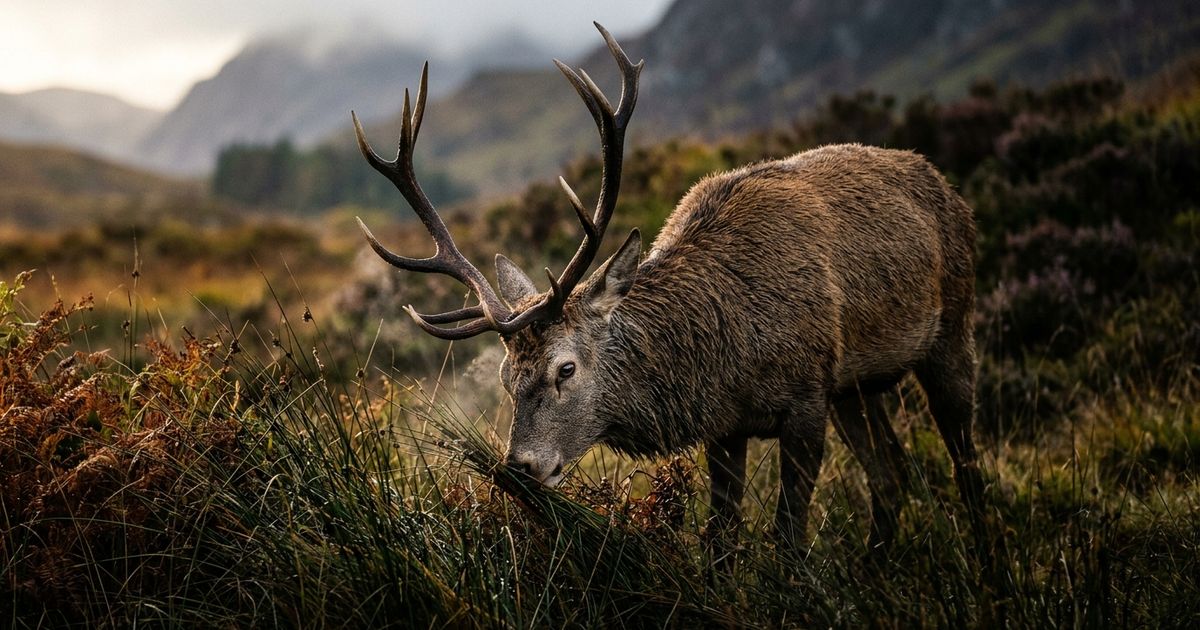 cerf marque son territoire